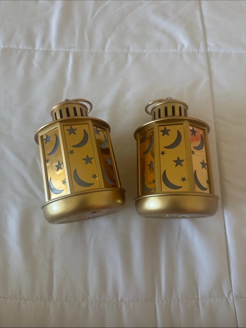 IKEA Gold Moon & Star Decorative Lanterns - Set of 2